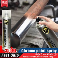 No Rust Chrome paint spray Plated Steel Wheel Spray Color 350mL Car Chrome Car Rust Remover Stainles