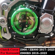 For Kawasaki ZR900 Z900RS 2018-2023 Z900 Motorcycle Accessories Engine Clear Clutch Cover Protector 