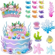 Axolotl Cake Topper Hiasan Hari Lahir Axolotl