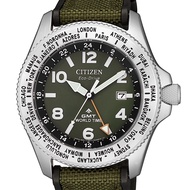 Citizen BJ7100-23X Promaster GMT World Time Eco-Drive Green Dial Gents Watch