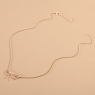 makehaveshop สร้อยคอโซ่รูปโบว์ทอง Choke สร้อย สร้อยคอ สร้อยทอง โบว์ แฟชั่น เครื่องประดับ ผู้หญิง เกา