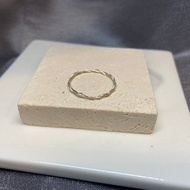 999純銀/足銀/ 不規則麻花戒指