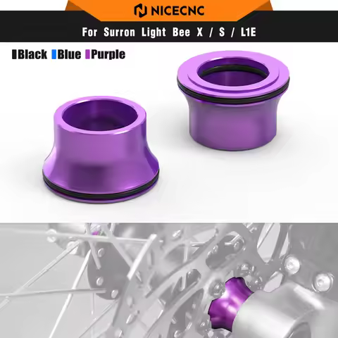 NICECNC For Surron light bee X S L1E Electric Dirt Bike Aluminum Front Wheel Spacers Hub Collars O-r