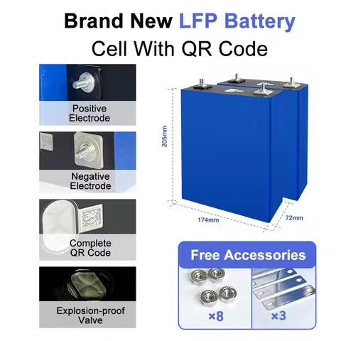 4-32pcs DDP Shipping Lf280k V3 Battery EVE 320ah 3.2v 280ah Cells Lithium Ion De Cell Lifepo4 Batter
