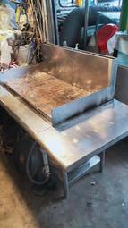 南門餐廚設備拍賣二手落地型大牛排煎台低壓瓦斯煎台