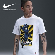 Nike Dri-FIT Mens M90 IYKYK Tee - White ไนกี้ เสื้อยืดฟิตเนสแขนสั้นผู้ชาย Max 90 - สีขาว