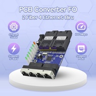 Support POE2F4E PCBA Fiber Optic Converter Media Sc Ethernet Single Mode Optical 11m 5V12V power inp