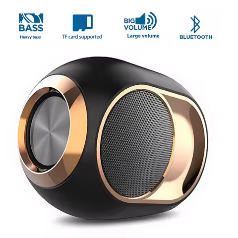 Wireless Speaker Portable Music Subwoofer Powerful Stereo Bass Outdoor Woofer FM Radio Bluetooth Spe