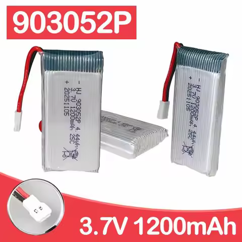 1200mAh 903052P 3.7V Rechargeable Battery for Quadcopter Drone Accessories Replacement Parts Portabl