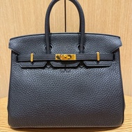 HERMÈS  Birkin 25公分 黑色金扣