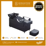 [👑Official Store] KINGSTON™ Barber Salon Washing Chair Shampoo Bed with Basin Black (HG-A1)
