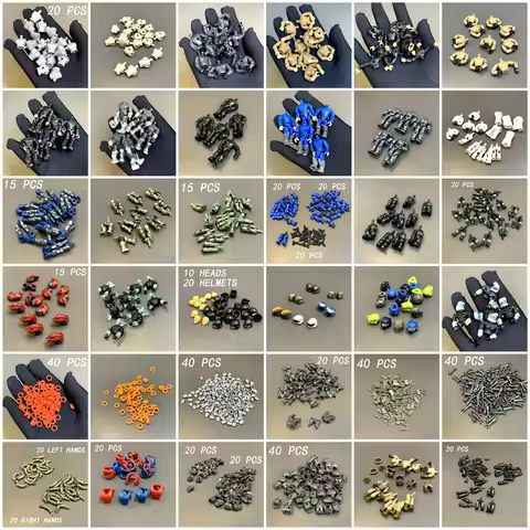 Lot Body Part Leg Head Helmet Armor Pads For Mega Construx Marine COD Soldier Heroes Figures Replace