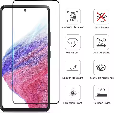 For Nubia Redmagic 10 Pro Full Coverage Tempered Glass Screen Protector ,HD Glass Protector For Redm
