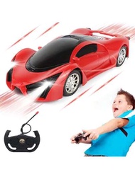 Carro de Control Remoto,Juguete de Coche RC Recargable, Luces Frías,Carrito Eléctrico Escala 1:16,Juego de Niños al Aire Libre,Regalos Navidad y Cumpleaños para Niños Niñas 3 a 14 Años (Rojo)