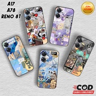 ( JJ 77 ) Softcase Glossy CUTE ASTETICS MOTIF For HP OPPO Reno 8T 4G 5G A17 A17k a78 4G A78 5G A58 5