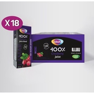 NATURAL LAMAR JUICE CRANBERRY 100% 200ML×1CTN× 18PCS / READY STOCK