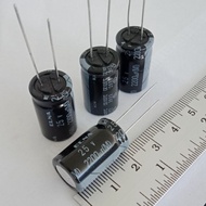 (แพ็ค10ตัว) C 2200UF 25V คาปาซิเตอร์ แบรนด์ Aishi สินค้าผลิตใหม่ๆอายุการใช้งานยาวนาน สีดำทนร้อนสูง10