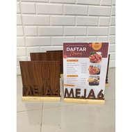 Cafe table number stand menu cafe custom number menu place/ cafe restaurant table number/