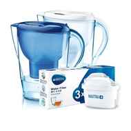 【BRITA】Marella 3.5L馬利拉濾水壺+全效型濾芯7入(白色/藍色)