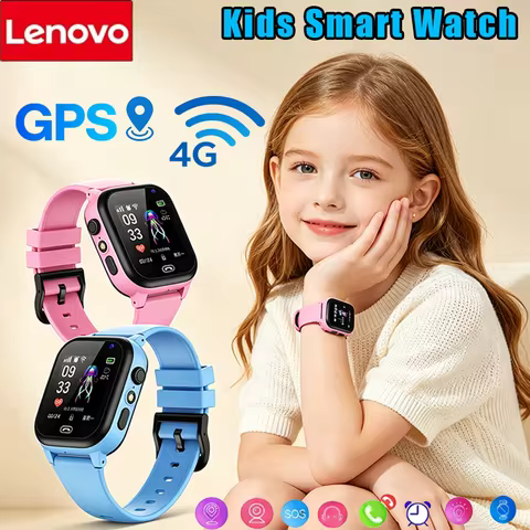 Lenovo Child 4G Smartwatch SIM Card SOS Emergency Call Video Call WiFi GPS Positioning Light Touch S