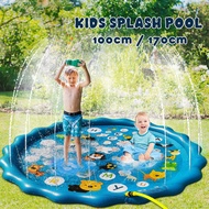 Splash Pool Sprinkle 100/170CM Children Inflatable Water Spray Game Pad PVC Garden Pool Beach Outdoo