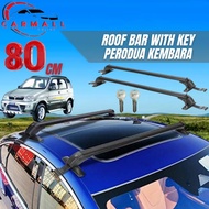 Portable Car Roof Rack Cargo Roof Carrier Luggage Anti Theft Cross Bicycle Roof Bar Kereta 80cm For 