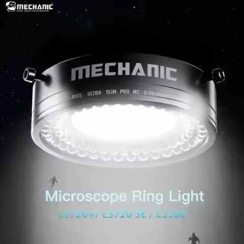 New Mechanic LS720 Microscope Ring Light Polarized Ring Lamp Eliminates Reflection for Soldering Rep