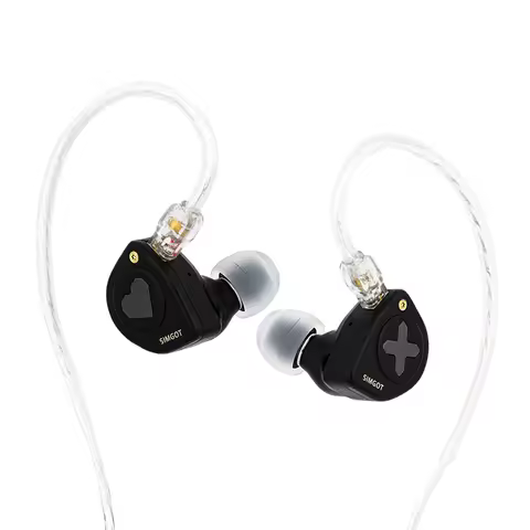 SIMGOT EW300 DSP In Ear Monitor 1DD+1Planar+1PZT Hybrid Driver Wired Earbuds with Built-in DAC Detac