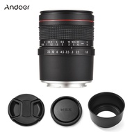 Andoer 85mm F1.8 Medium Telephoto Camera Large Aperture Full Frame Portrait Lens Manual Focus for So