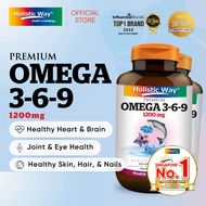 [Bundle of 2] Holistic Way Premium Fish Oil Omega 3-6-9 1200mg - Halal (100 Softgels x 2)