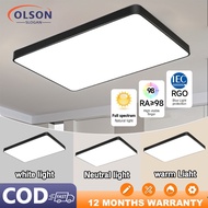 SG STOCK LED Ceiling Light 600MM 60W/72W Ceiling Fan With LED Light Rectangle Ceiling Light Living R