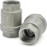 1/4" 3/8" 1/2"3/4" 1" 2"BSP Female Thread SS304 316L Stainless Steel Vertical Check Valve One Way No