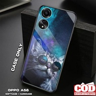 HP OPPO A58 4G Case - OPPO A58 4G Case [ MEOW ] OPPO A58 4G Silicone - Phone Case - Phone Case - Pho