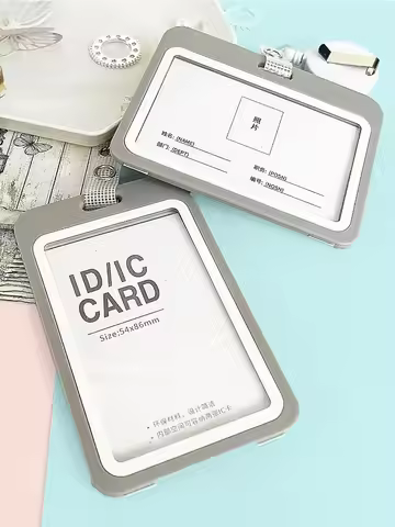 1pc Card Holder Retractable Badge Reels IC/ID Card Holder Work Cards Transportation Card Case Nurse