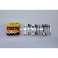 Universal 5.5mm x 30mm Fuis Kaca ( 1 biji ) | Glass Tube Fuse ( 1 pc )  5A / 7.5A / 10A / 15A / 20A 