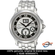 Seiko SNP047P1 Men's Premier Kinetic Perpetual Calendar Big Date Stainless Steel Bracelet Watch