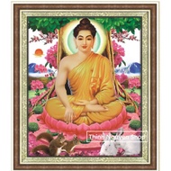 Diamond painting of Shakyamuni Buddha sitting under a Bodhi tree DF2843 (60x80cm)