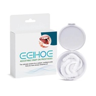 Eelhoe 2 gói có thể điều chỉnh snap-on răng giả mô phỏng niềng răng Giả Răng thoải mái Veneer bao gồ