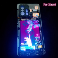 Funny Devil LED Phone Case For Xiaomi Redmi Note 11 11S 10 11T 10T 10S 9 8 Pro K40 K50 Game Poco X3 