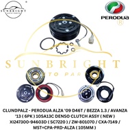 PERODUA ALZA '09 D46T / BEZZA 1.3 / AVANZA '13 ( 6PK ) 10SA13C DENSO CLUTCH ASSY ( NEW ) XI247300-94