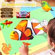 Focus Improving 3D Geometric Puzzles