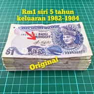 (A29) rm1 siri 5 rm1 aziz taha duit kertas lama duit lama kedai duit lama mata wang lama ringgit ker