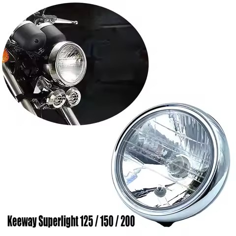 New Motorcycle Original Headlight for Keeway Superlight 125 150 200 Models - Left & Right Side Fitme