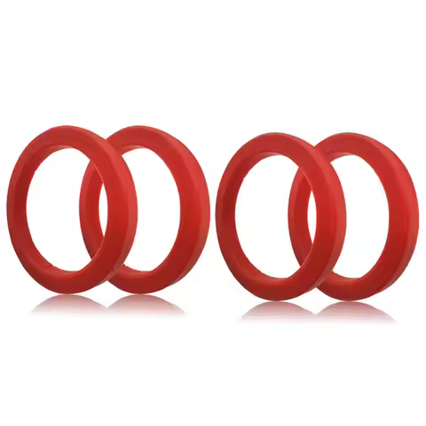 4Pcs Grouphead Gasket 8mm for E61 Espresso Coffee Machine - Red Silicone Ring Compatible for EXPOBAR