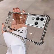 Vivo V30 Pro V30e V30Pro V29 5G V29E V27E Name Custom Case Artistic Design Casing Candy Color Air Cu