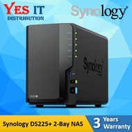 Synology DS225+ 2-Bay NAS Network Storage + SYNOLOGY PLUS HAT3300 (2TB / 4TB) HARDDISK