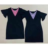 SA (D1351) Chiffon sleeveless dress with sequins (Size M, L) - vnxk liquidation