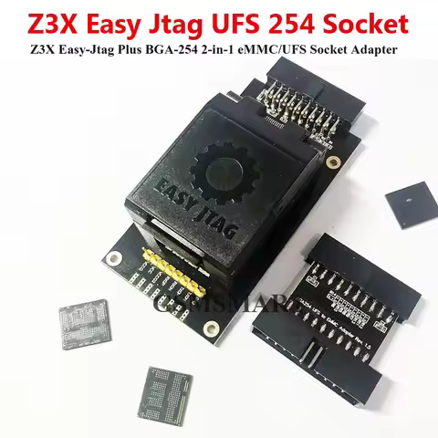 Z3X Easy-Jtag Plus BGA-254 2-in-1 eMMC UFS Socket Z3X Easy Jtag Plus UFS eMMC BGA 254 Socket