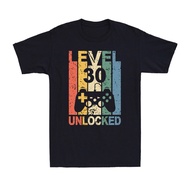 Level 30 Unlocked Shirt Funny Video Gamer 30Th Birthday Gift Vintage T-Shirt