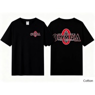 [Ada stok] T-Shirt Leher Bulat dengan Grafik Berinspirasi Kecergasan - Olympia - T-Shirt Lengan Pend